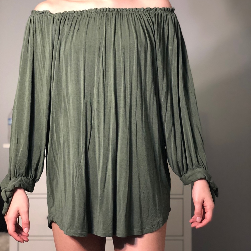 GREEN SHIRT/DRESS
